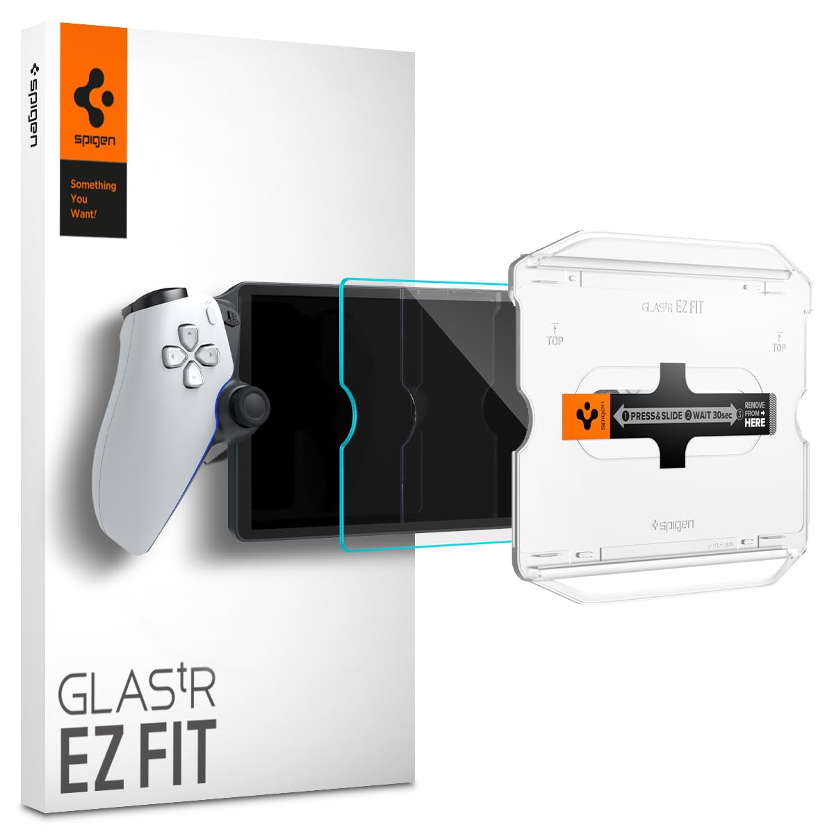 Spigen Tempered Glass Screen Protector [GlasTR EZ FIT] for PlayStation Portal Remote - Best Selling 1 Pack  
Spigen Temp